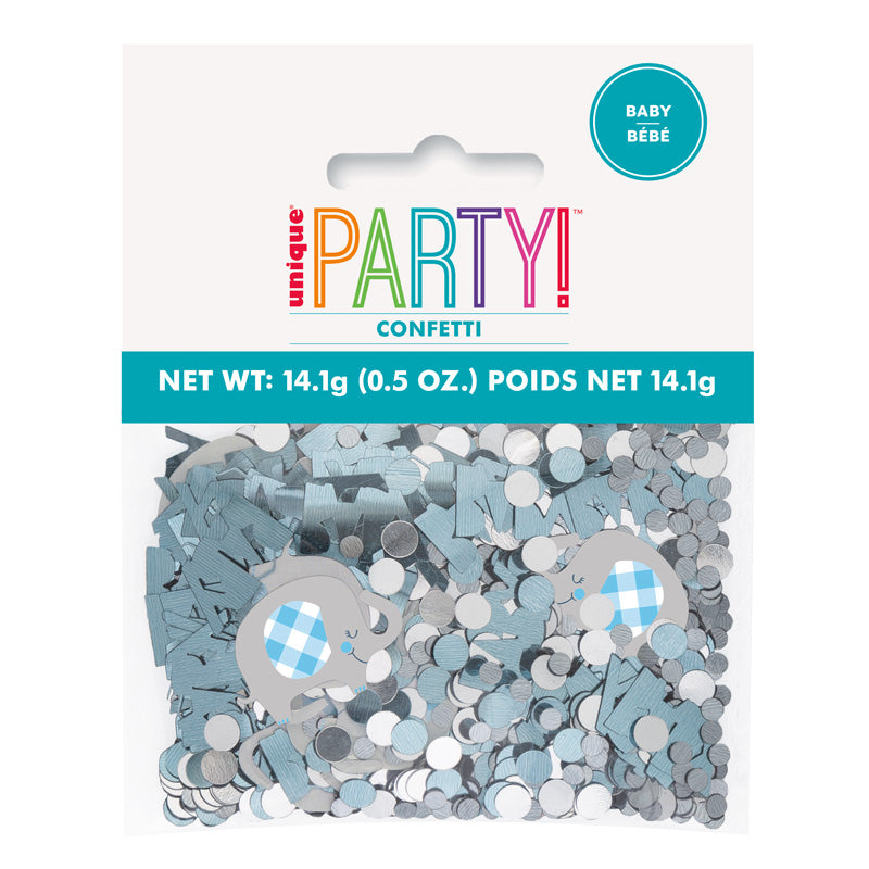 BLUE ELEPHANT BABY CONFETTI