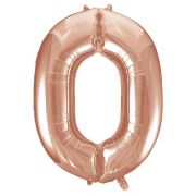 34IN ROSE GOLD NUMERAL 0