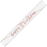 9ft GLITZ ROSE GOLD 70 BANNER