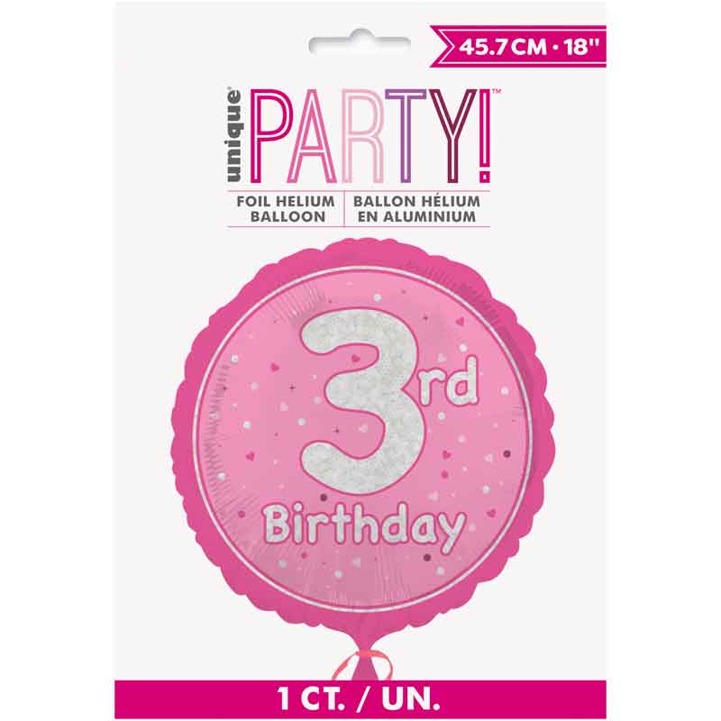 18" Number Balloons 1-17