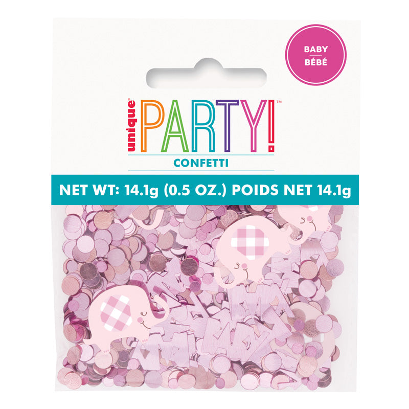 PINK ELEPHANT BABY CONFETTI