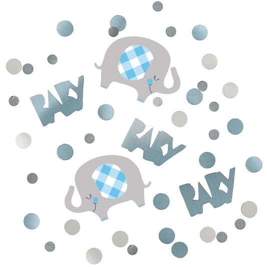 BLUE ELEPHANT BABY CONFETTI