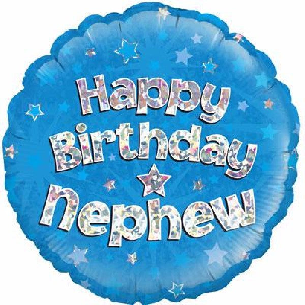 18IN NEPHEW B/DAY FOIL BALLOON