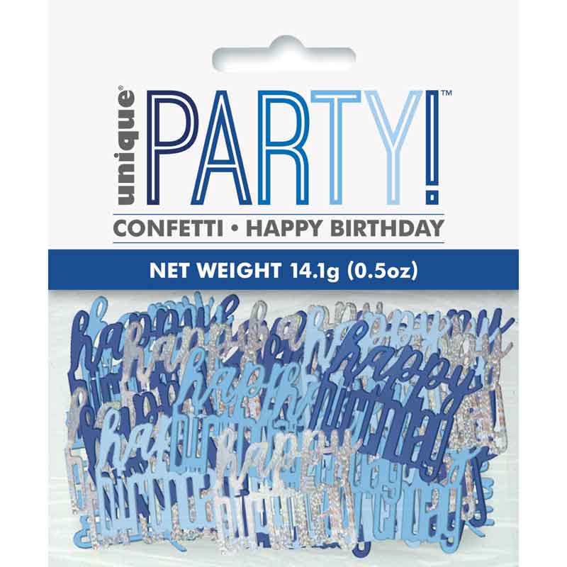 GLITZ BLUE HAPPY B/DAY CONFETTI