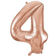 34IN ROSE GOLD NUMERAL 4