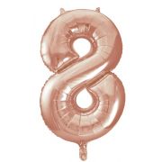 34IN ROSE GOLD NUMERAL 8