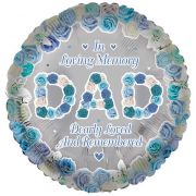 18in DAD REMEMBRANCE FOIL BALLOON