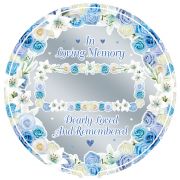 18in PERSONALISED BLUE REMEMBRANCE FOIL BALLOON