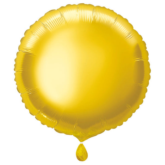 18in CLASSIC GOLD ROUND FOIL BALLOON