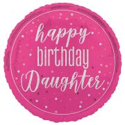 18in GLITZ PINK DAUGHTER FOIL BALLOON