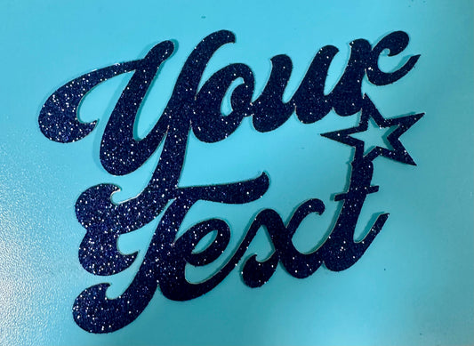 SMALL GLITTER CAKE TOPPER