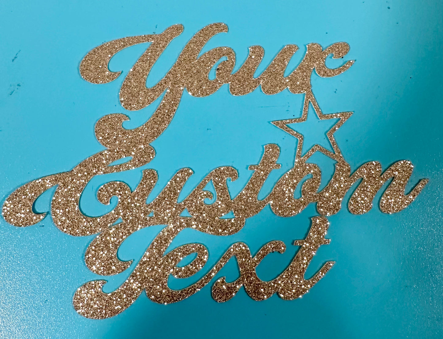 LARGE GLITTER CAKE TOPPER