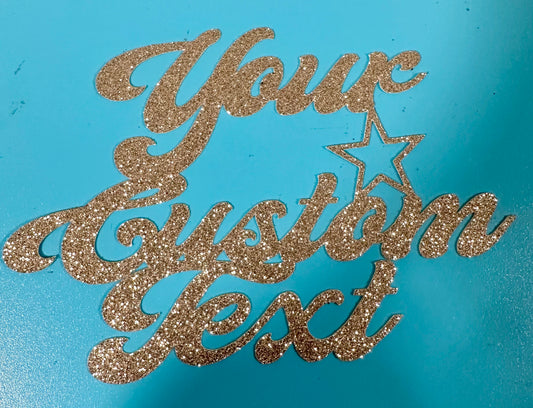 LARGE GLITTER CAKE TOPPER