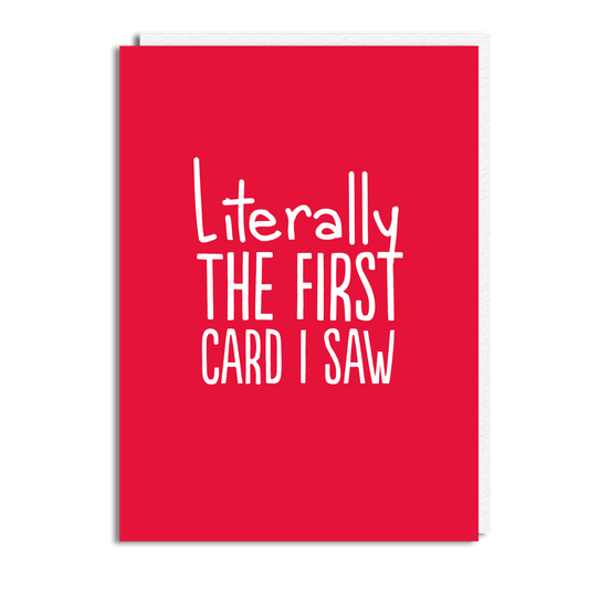FIRST CARD I SAW