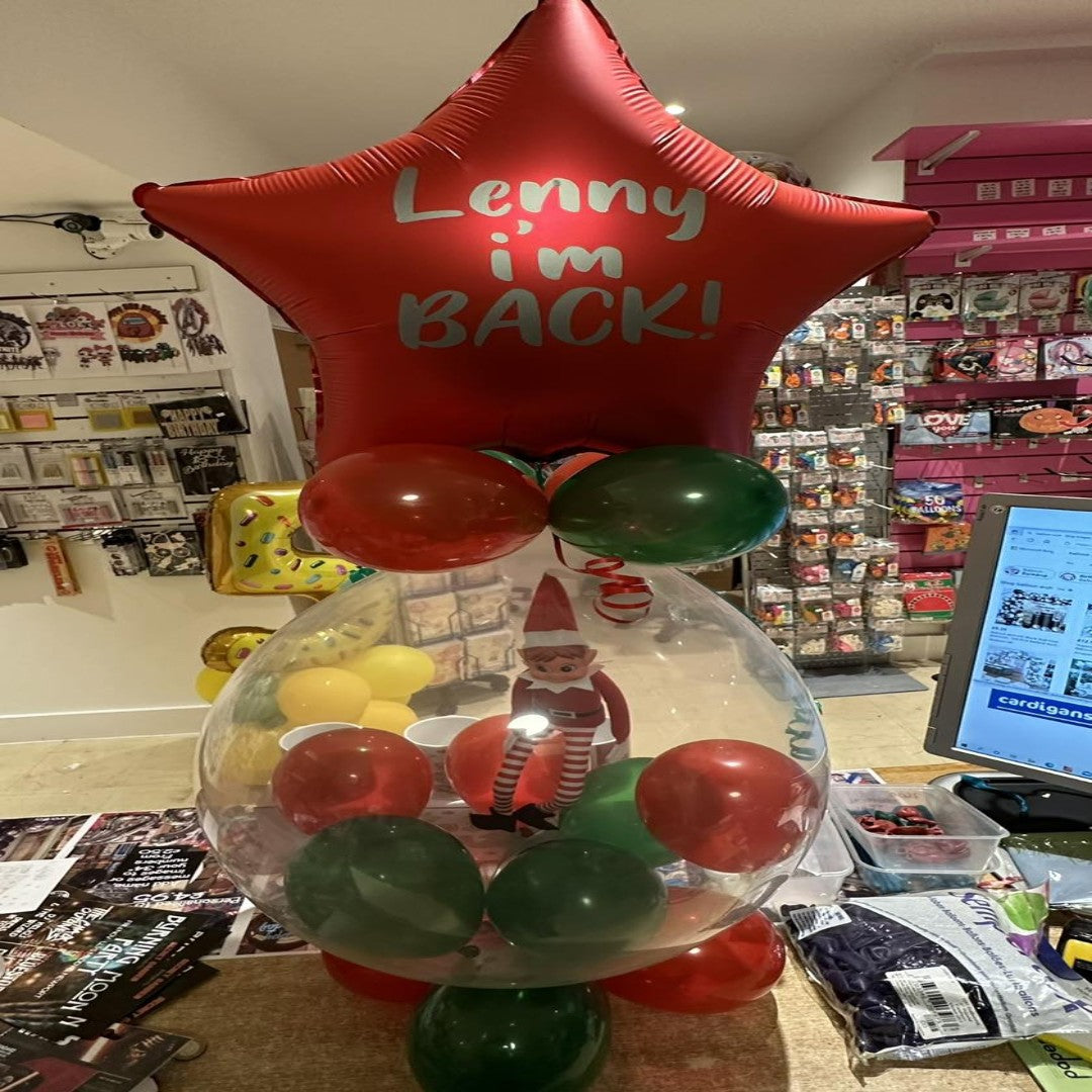 Elf Stuffed Arrival Balloon