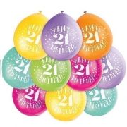 9IN HAPPY 21ST BIRTHDAY BALLOONS