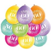 9IN HAPPY 60TH BIRTHDAY BALLOONS