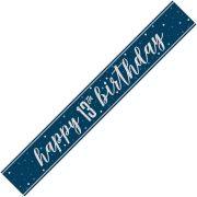 9ft GLITZ BLUE 13TH BIRTHDAY BANNER