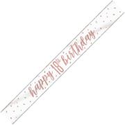 9ft GLITZ ROSE GOLD 18 BANNER