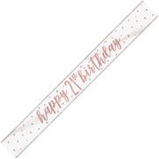 9ft GLITZ ROSE GOLD 21 BANNER