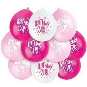 9IN BIRTHDAY GIRL BALLOONS