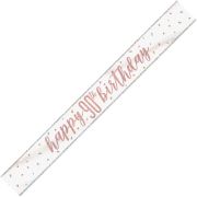 9ft GLITZ ROSE GOLD 90 BANNER